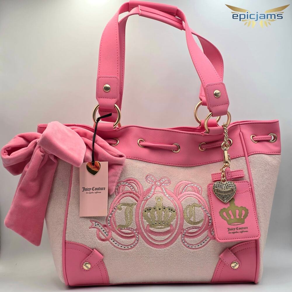 Juicy Couture Lovers Club Daydreamer Pink Tote Bag New